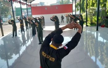Pencak Silat Militer Jadi Ajang Pembinaan Fisik Rutin Personel Kodim 1409,Gowa