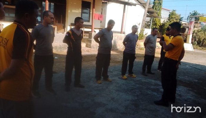 Perkuat Soliditas dan Kesiapsiagaan, AKP Ibrahim Pimpin Apel Pagi di Polsek Bungaya