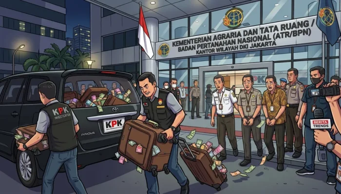 KPK Tetapkan 8 Tersangka OTT ATR/BPN, Sita Uang Rp106,3 Miliar dari Puluhan Koper