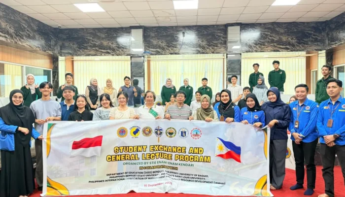 Mahasiswa Filipina Berkunjung ke Sultra, Hadiri Student Exchange STIE 66 Kendari