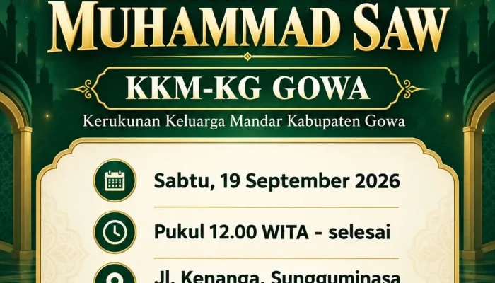 KKM-KG Gelar Maulid Nabi Muhammad SAW dan Arisan Silaturahmi Warga Mandar