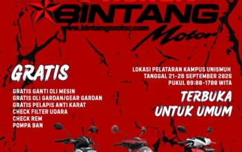 BEM Fakultas Teknik Unismuh Makassar Gandeng Honda Bintang Motor Gelar Layanan Cek Rangka Gratis