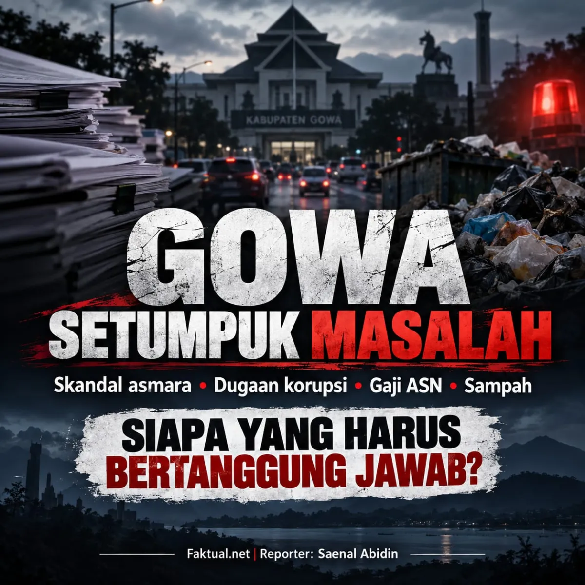 Gowa Setumpuk Masalah, Siapa yang Harus Bertanggung jawab