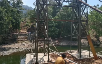 Jembatan Gantung Perintis di Gowa Siap Rampung, Kolaborasi TNI dan Rakyat Buahkan Hasil Manis