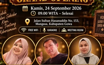 Siap Bikin Gowa Ramai! Warkop Dalle’ta Grand Opening 24 September 2026