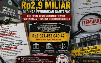 BPK Temukan Masalah Rp2,9 Miliar di Dinas Pendidikan Bantaeng, FKR Desak Pengembalian ke Kasda dan Tindakan Tegas Jika Terbukti Melanggar