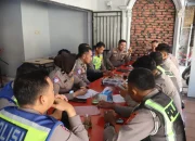 Kasat Lantas Polresta Gowa Pimpin Rapat Persiapan Semarak HUT Lantas ke-71