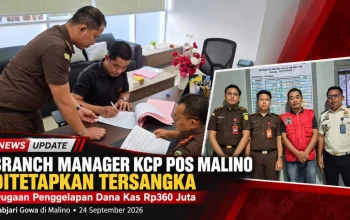 Dari Kantor Pos ke Rutan: Branch Manager KCP Pos Malino Ditahan