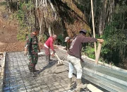 Kolaborasi Apik TNI dan Warga Gowa di Lokasi Sungai Ere Pucca'