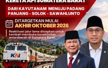 Kereta Api Sumbar Kembali Menggema: Harapan bahwa Pembangunan Presiden Prabowo Benar-benar Milik Rakyat