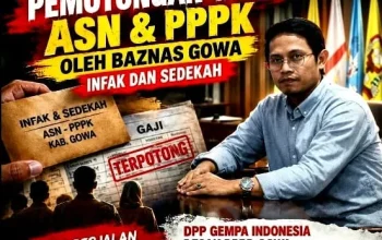 Untuk Kesekian Kalinya Lsm GEMPA Indonesia. Desak DPRD Gowa dan BPK Sulsel Audit Pengelolaan Infak ASN–PPPK