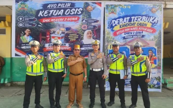 Satlantas Polresta Gowa Edukasi Pelajar SMKN 2 Gowa soal Disiplin dan Keselamatan