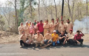 Gandeng Perangkat Desa, PPIR Kabupaten Batang Turun Tangan Atasi Sampah di Hutan Jati