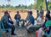 Cegah Kebakaran dan Jaga Keamanan Lingkungan, Pemdes dan Babinsa Kalebarembeng Gelar Komsos