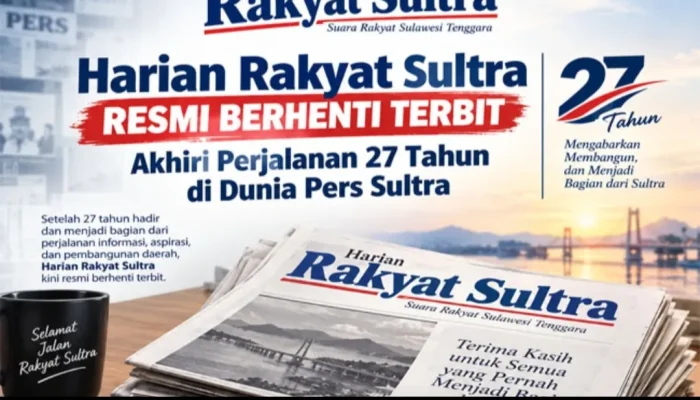Harian Rakyat Sultra Resmi Berhenti Terbit Setelah 27 Tahun