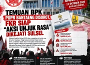 Temuan BPK Dinas PUPR Kabupaten Bantaeng Disorot, FKR Akan Lakukan Aksi Unjuk Rasa Dikejati Sulsel