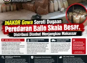 INAKOR Gowa Soroti Dugaan Peredaran Ballo Skala Besar, Distribusi Disebut Menjangkau Makassar