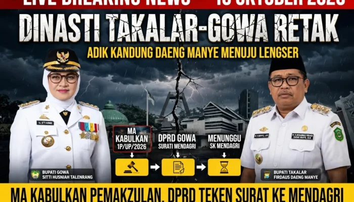 Dinasti Takalar  Gowa retak Adik Dg Manye Menuju Lengser 