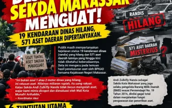 Desak Pencopotan dan Evaluasi Sekda Kota Makassar, Massa Soroti Pengelolaan Aset Daerah