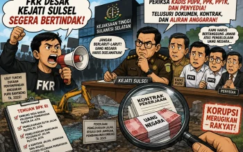 FKR Desak Kejati Sulsel Segera Periksa Kadis PUPR Bantaeng, PPK, PPTK, dan Penyedia Terkait Dugaan Penyimpangan Anggaran TA 2025