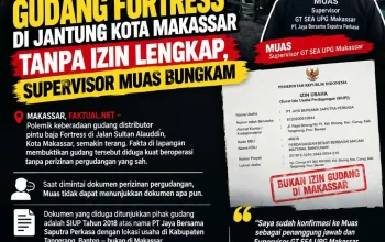 Terungkap! Gudang Fortress di Jalan Sultan Alauddin Makassar Diduga Belum Kantongi Izin Lengkap,