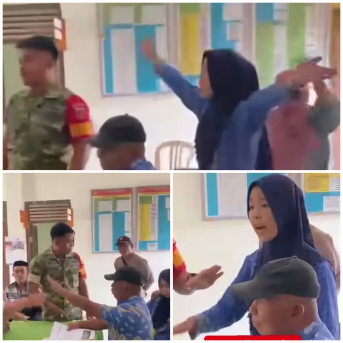 Sikap Arogan Stap Kecamatan Biringbulu menuai Sorotan Publik, Mengamuk dan Membanting Kursi Dihadapan Warga.