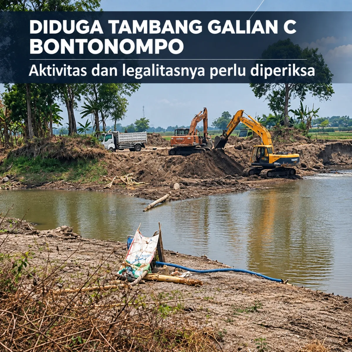 Diduga Tambang Galian C di Kelurahan Bontonompo Beroperasi Setiap Hari, Pengelola Merasa Kebal Hukum, Siapa Sebenarnya Dalangnya?