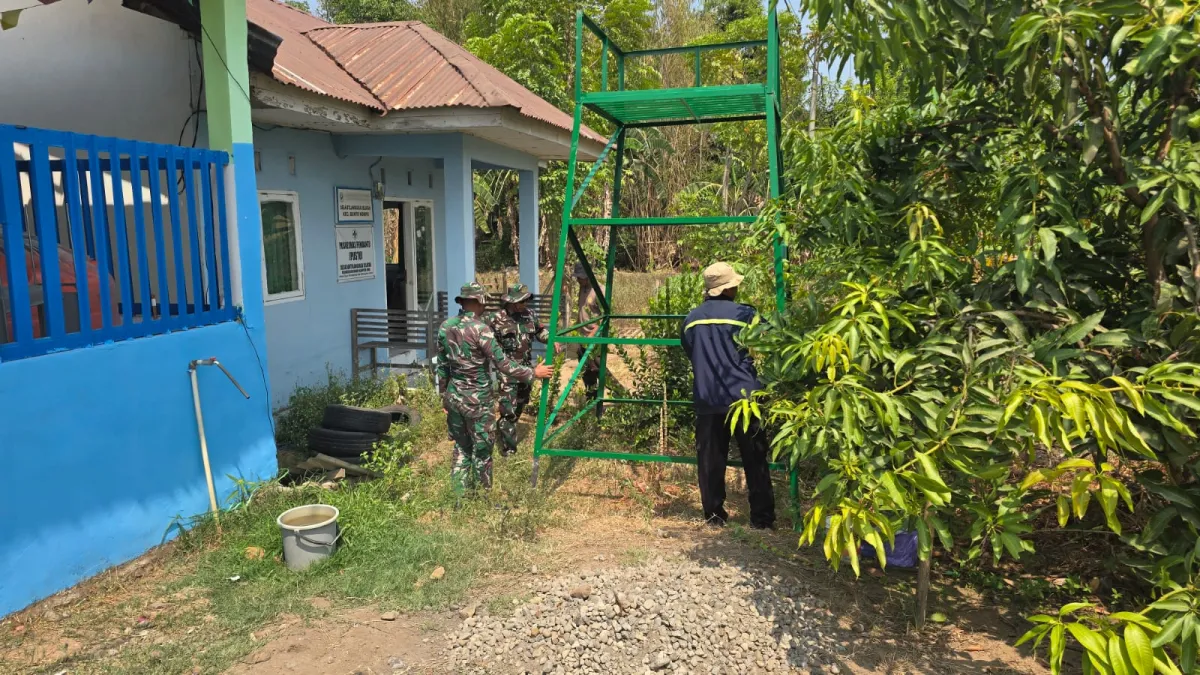 TNI Hadir untuk Rakyat, Satgas TMMD Ke-130 Gowa Selesaikan Pemasangan Menara Tandon Air