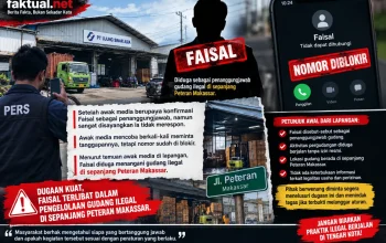Pemerintah Kota Makassar Jangan Tutup Mata! Dugaan Gudang Ilegal di Veteran Utara Disorot, Faisal Tak Merespons Konfirmasi Awak Media