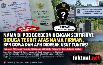 Sertifikat Tanah Diduga Terbit Tanpa Sepengetahuan Pemilik, Pj Kades Pencong Disorot!