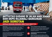 Aktivitas Gudang Depo Rajawali Bangunan di Jalan Andi Jemma Jadi Sorotan, Kepala Gudang Enggan Sebutkan Identitas