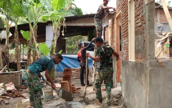 Gotong Royong Tanpa Henti, RTLH Pak Syahrir Kian Mendekati Kenyataan