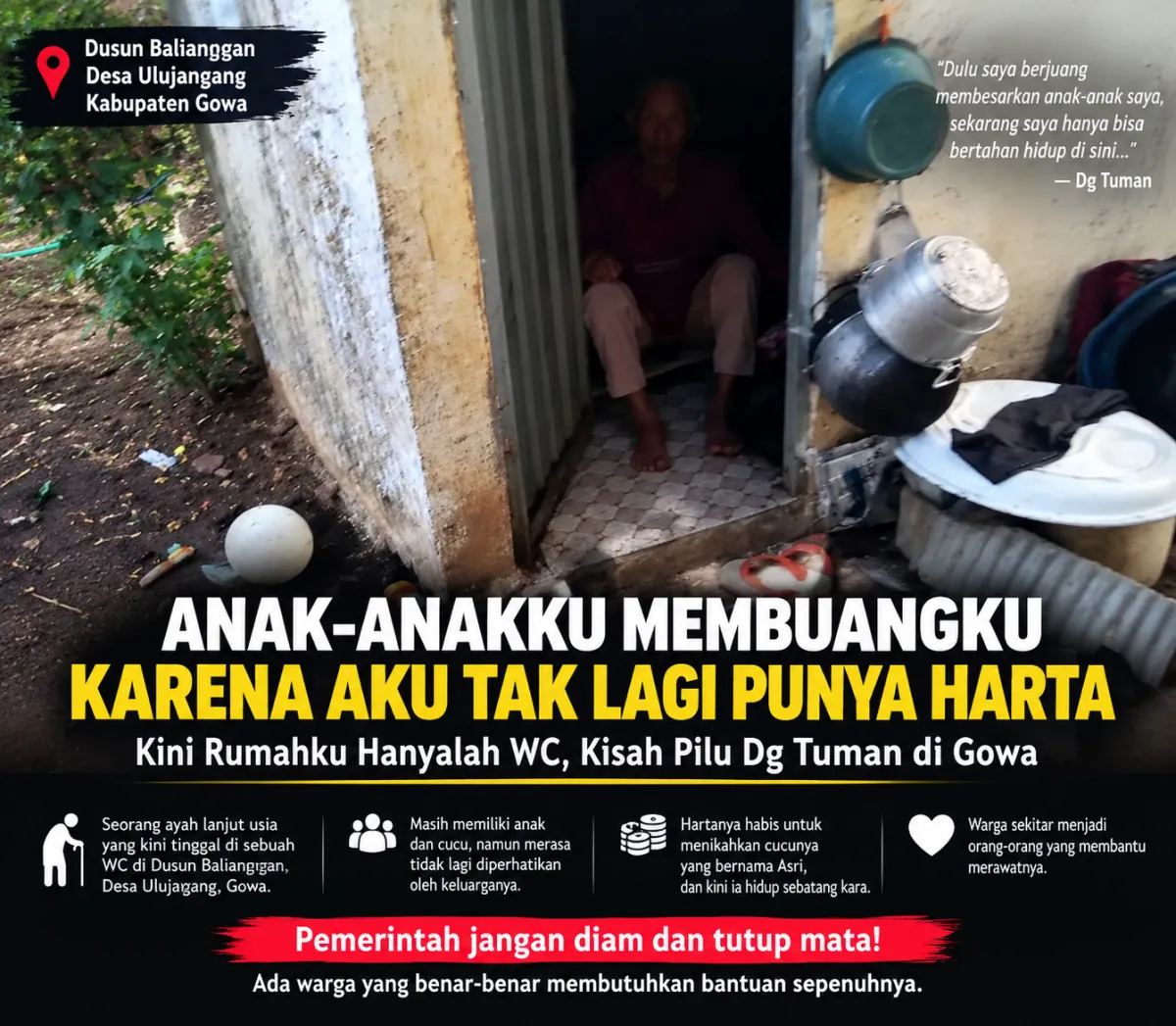 Rumah Bisa di Bangun Kembali. Namun, Waktu Bersama orang Tua Tidak Akan Pernah Bisa di Putar Kembali.