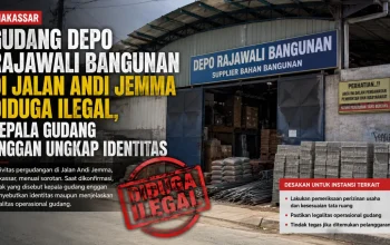 Diduga Beroperasi Tanpa Kejelasan Izin, Gudang Depo Rajawali Bangunan di Makassar Jadi Sorotan