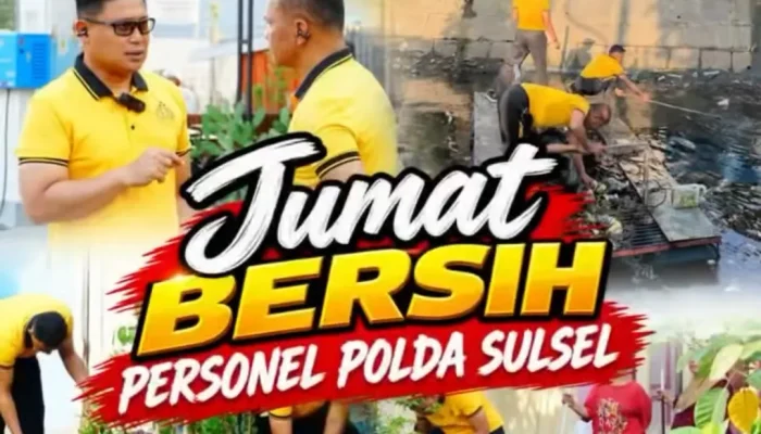 Kapolda Sulsel Pimpin Aksi Bersih Kanal di Rappocini, ratusan personil dan warga bergerak cegah banjir