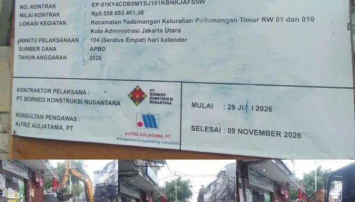 Hasil Kerja Kontraktor Sudin PRKP Jakut Sudah Hancur, Diduga Kasudinnya Nggak Tahu!