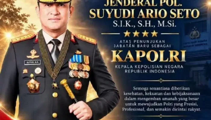 Saiful Chaniago, S.E. Sampaikan Selamat kepada Jenderal Pol. Suyudi Ario Seto, S.I.K., S.H., M.Si. atas Pengangkatan sebagai Kapolri
