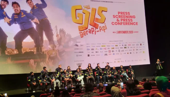 Bawa Armada Damkar Asli & Bus Interaktif, Konferensi Pers Film GJLS: Berapi-Api Tampil Memukau di Epicentrum XXI