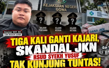 Kejari Gowa diduga mandul dalam penanganan perkara tindak pidana korupsi