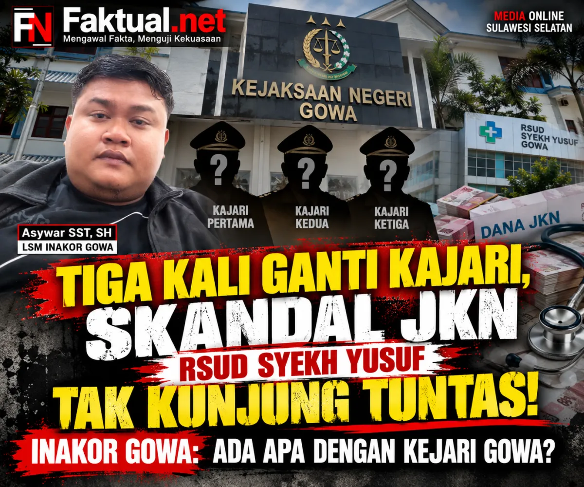 Kejari Gowa diduga mandul dalam penanganan perkara tindak pidana korupsi