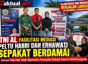 Keterangan Ketiga Foto tersebut Peltu Habbi, Adv Mansur dan Ernawati saat foto bersama setelah selesai mediasi