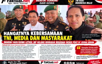 Foto bersama mantan dandim dan awak media
