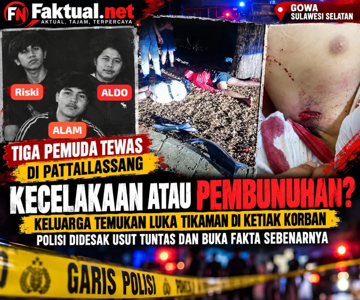 Misteri Kematian Tiga Pemuda di Pattallassang: Polisi Diminta Ungkap Tuntas Dugaan Kejanggalan