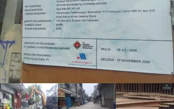 Sadis! Pemasangan U-ditch Di Kelurahan Pademangan Timur Jakut, Bar-Bar!
