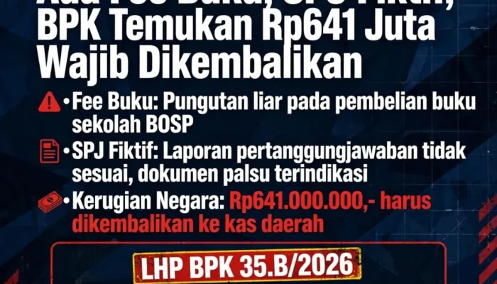 Skandal Bosp Takalar Terbongkar: Ada Fee Buku, SPJ Fiktif, BPK Temukan Rp641 Juta Wajib Dikembalikan