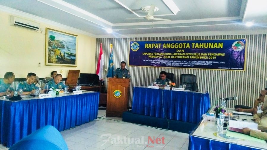 Melalui Rapat Anggota Lanal Banyuwangi Tingkatkan Kinerja dan Profesionalisme