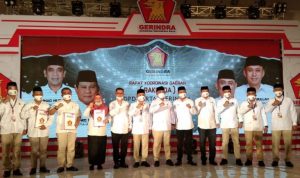 4 Pasangan Bacakada di Sultra Terima Rekomendasi Gerindra