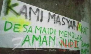 Warga Maidi Angkat Bicara Soal Spanduk Penolakan AMAN jilid 2