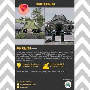 Cipta, Rasa, dan Karsa Untuk Masyarakat Sidoarjo Dari HMJ Hukum Unesa