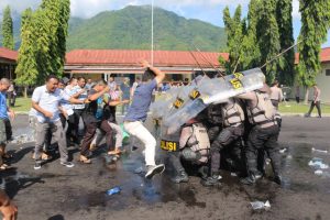 Sambut Pemilu 2019, Polres Tidore Lakukan Simulasi Pengamanan